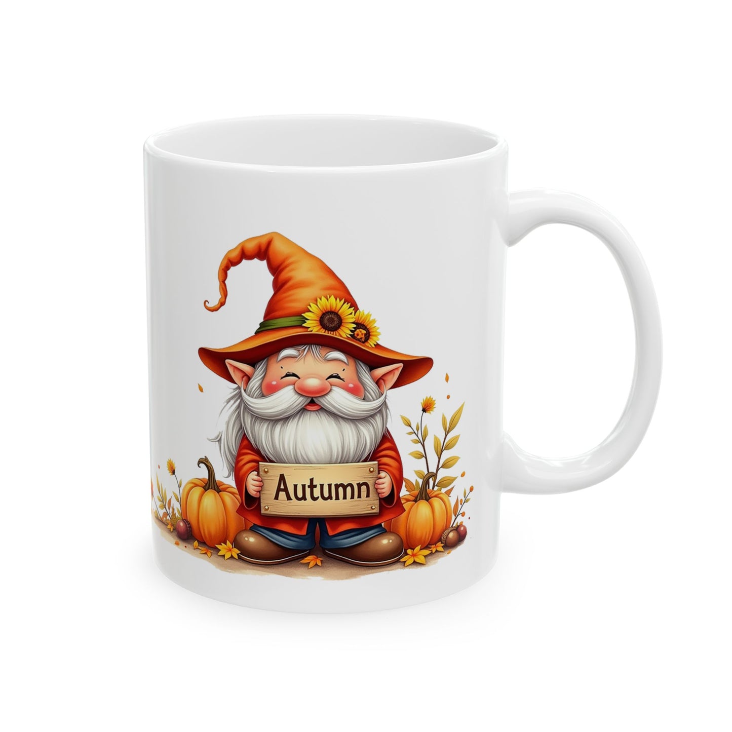 Autumn Gnome Ceramic Mug