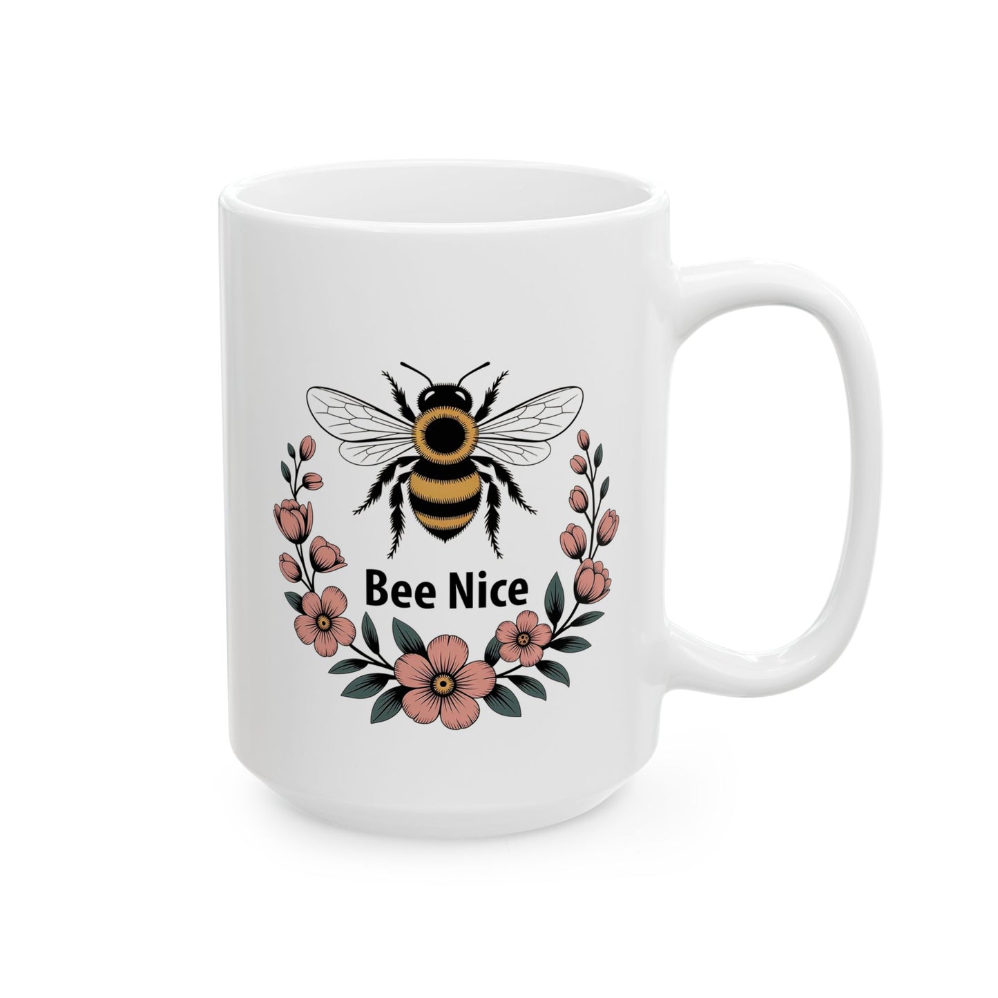 Botanical Design featuring a Bee and Inspirational Message
