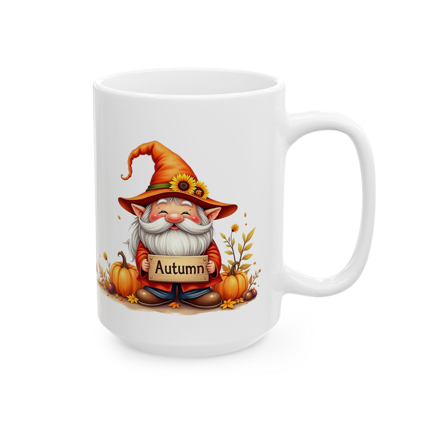 Autumn Gnome Ceramic Mug