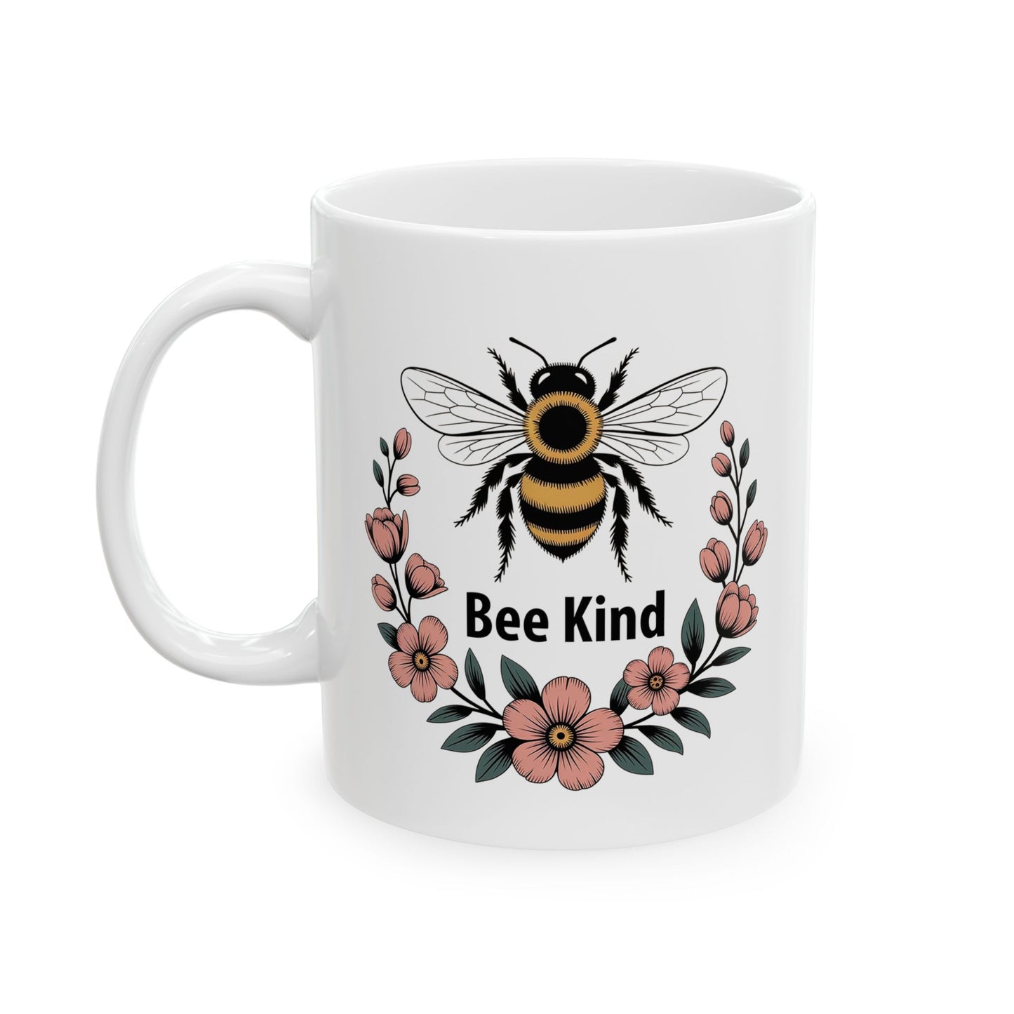 Botanical Design featuring a Bee and Inspirational Message