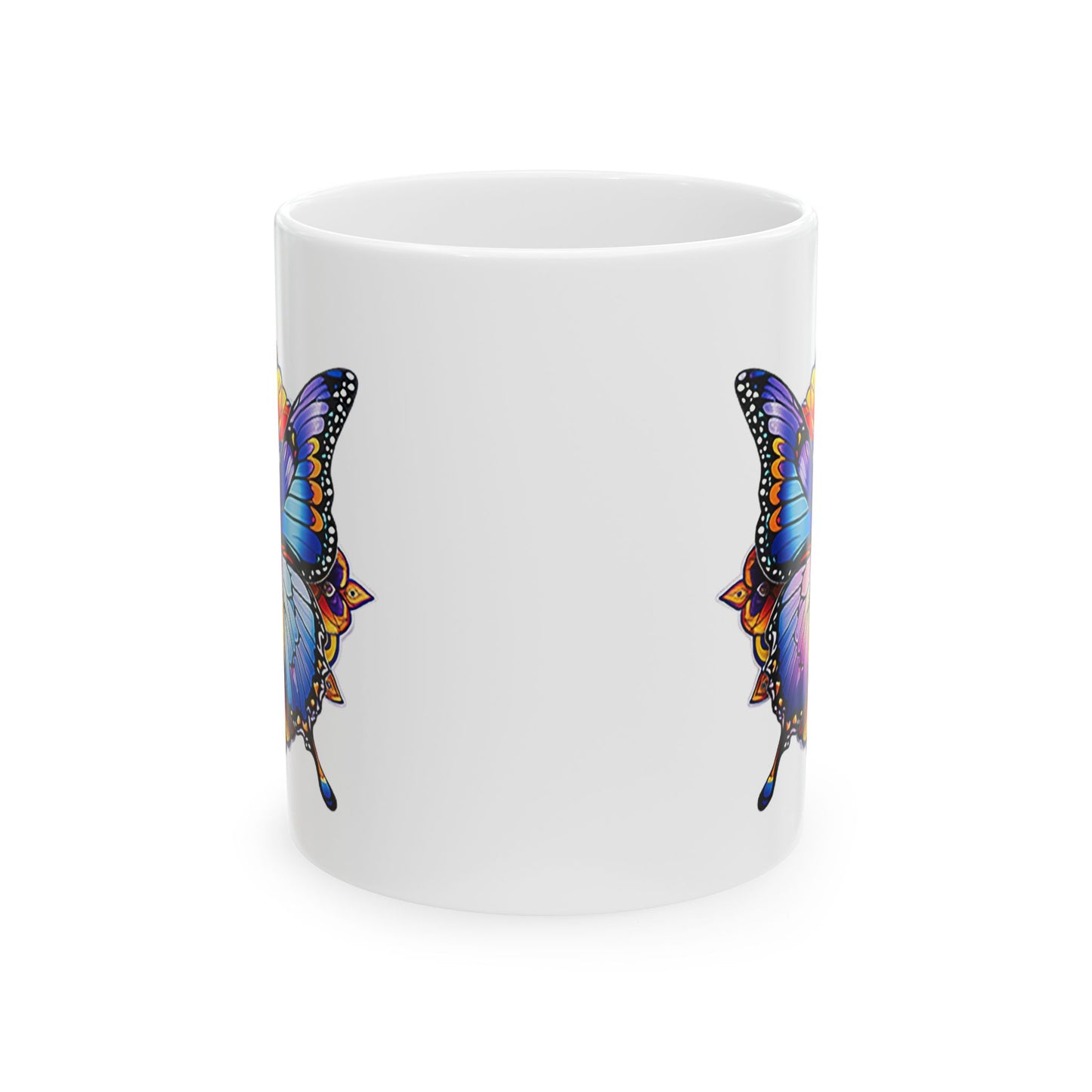 Mandala Butterfly Ceramic Mug