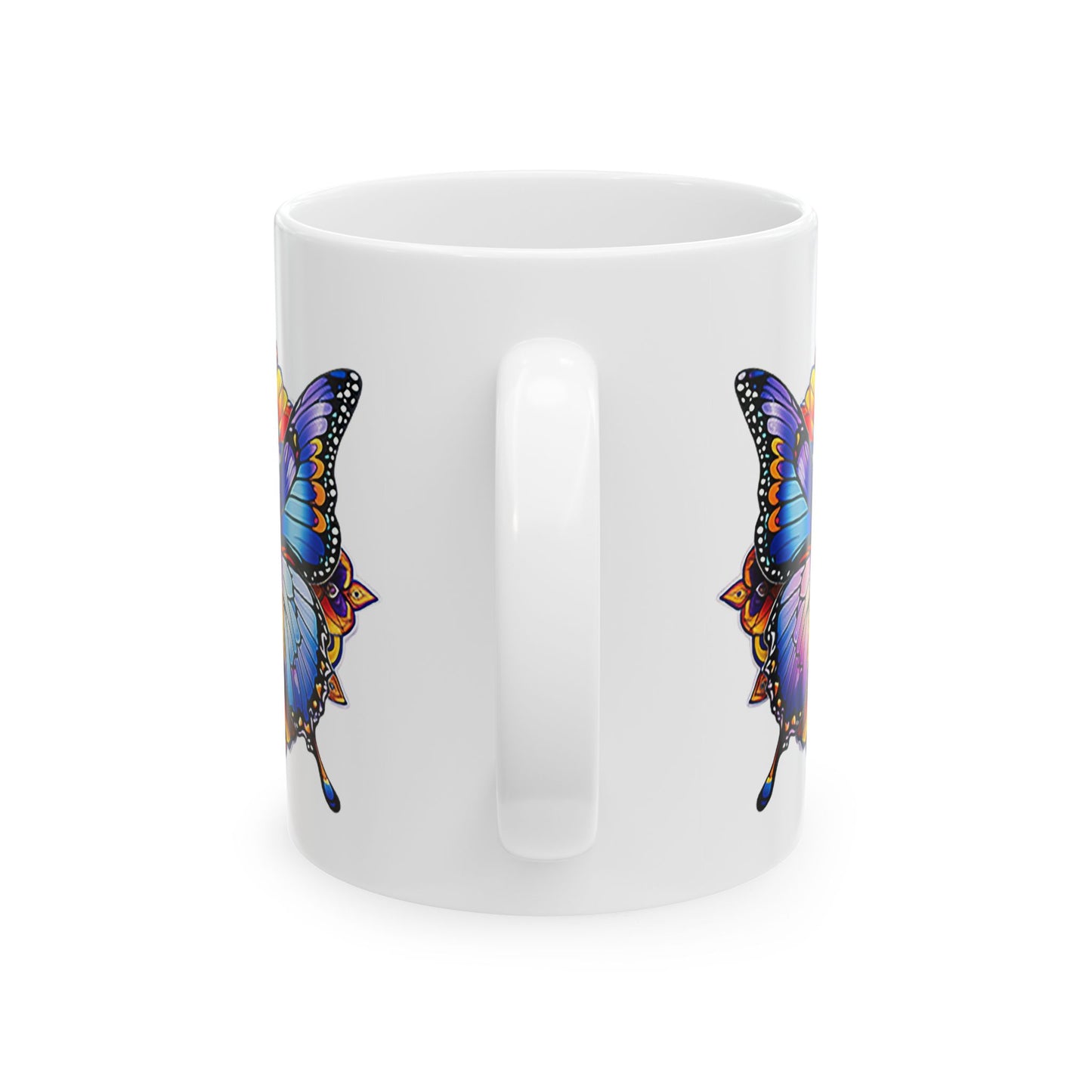 Mandala Butterfly Ceramic Mug