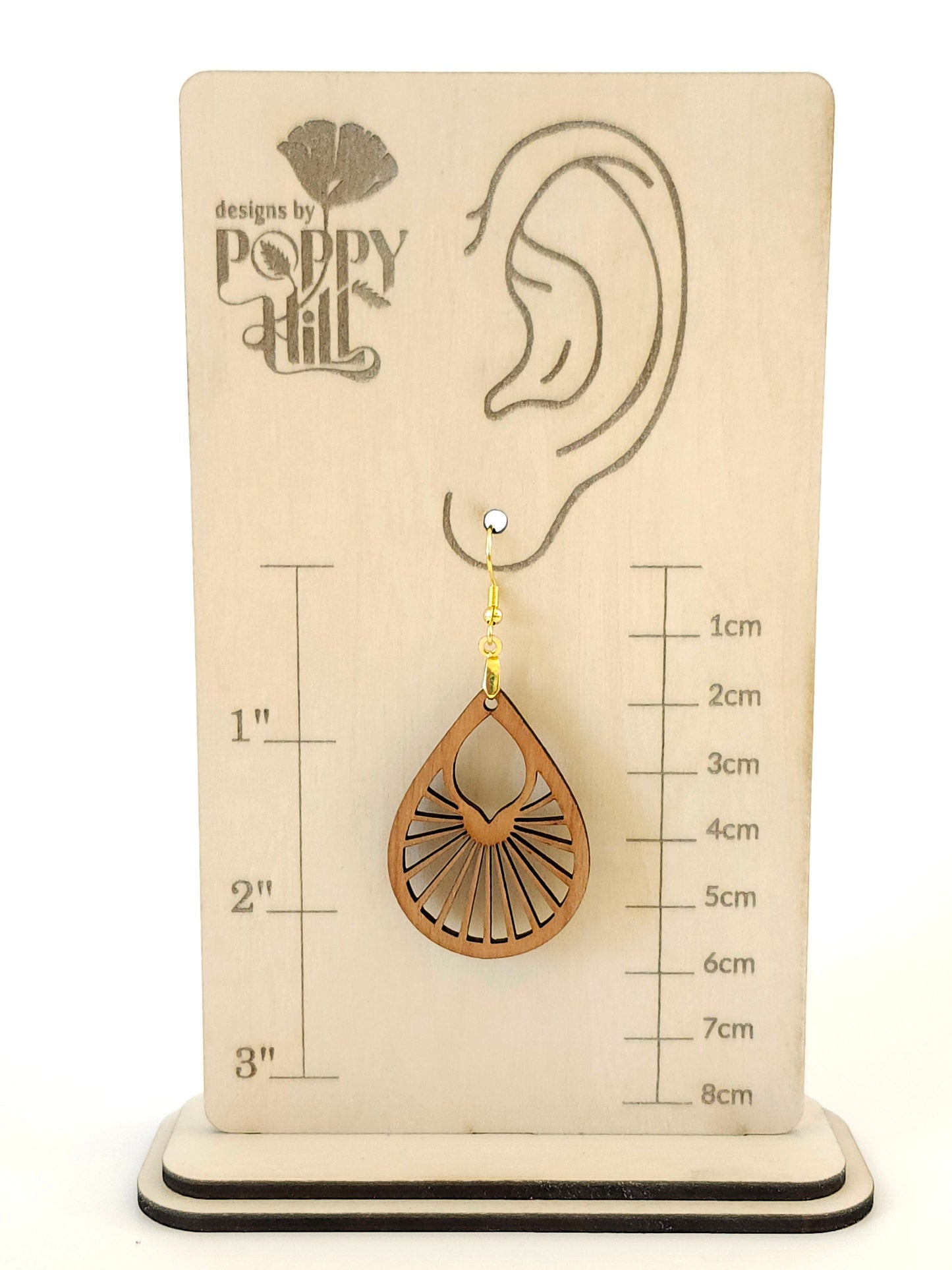 Sunburst Teardrop Earrings