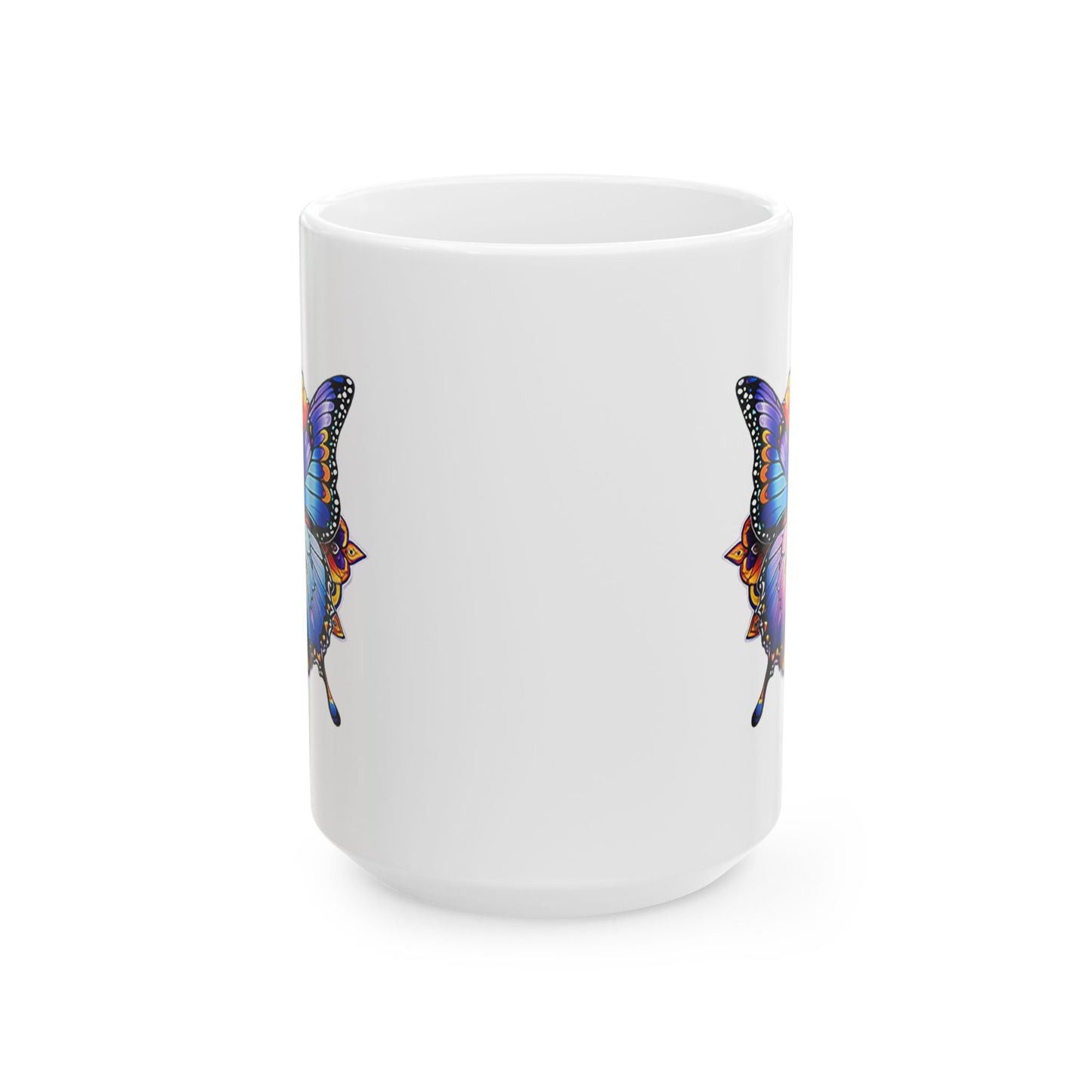 Mandala Butterfly Ceramic Mug