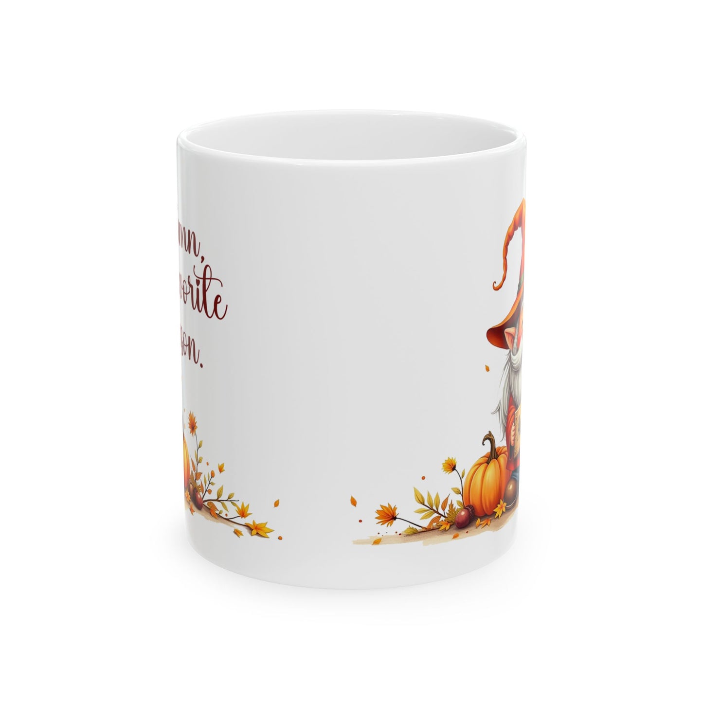 Autumn Gnome Ceramic Mug