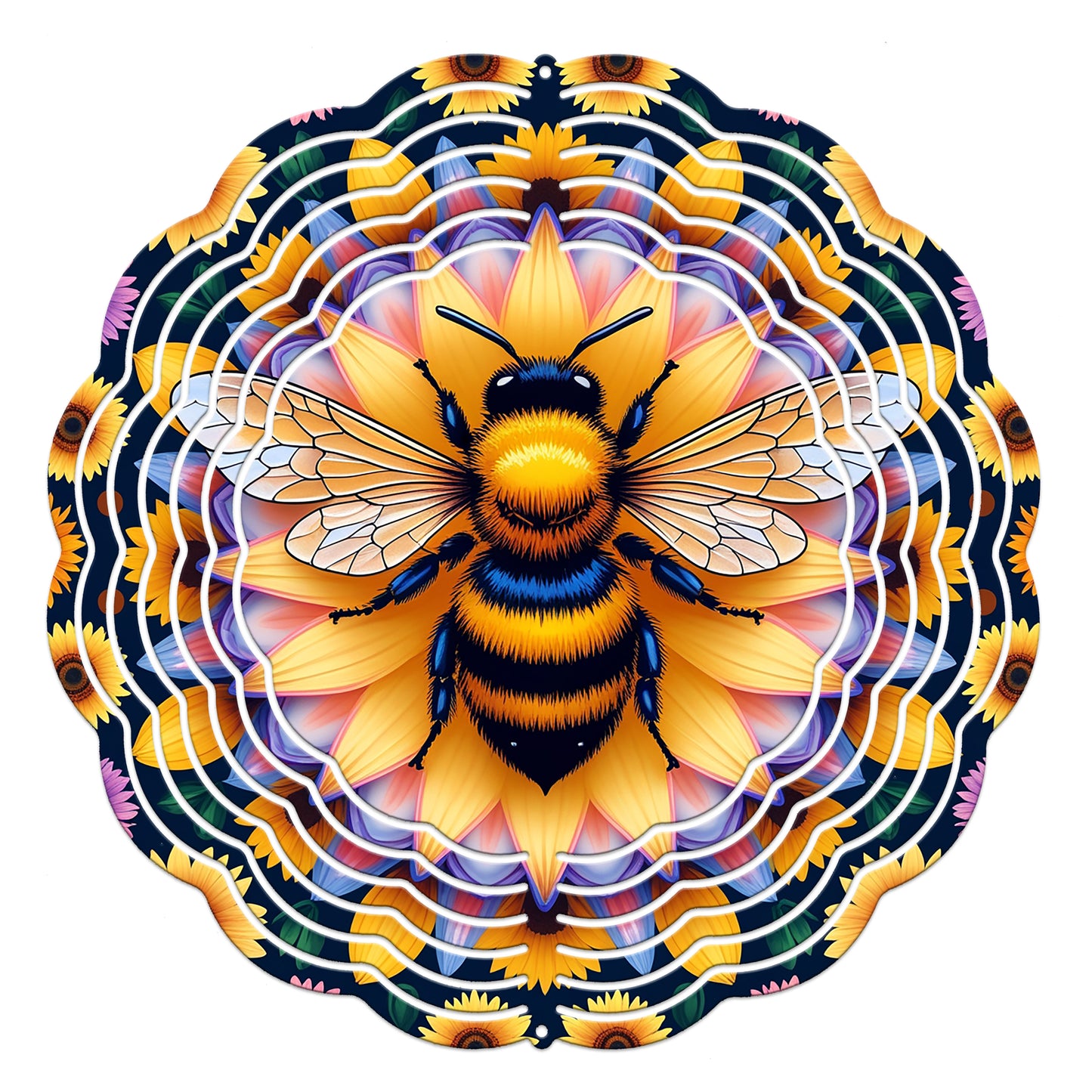 Bee Mandala Wind Spinner