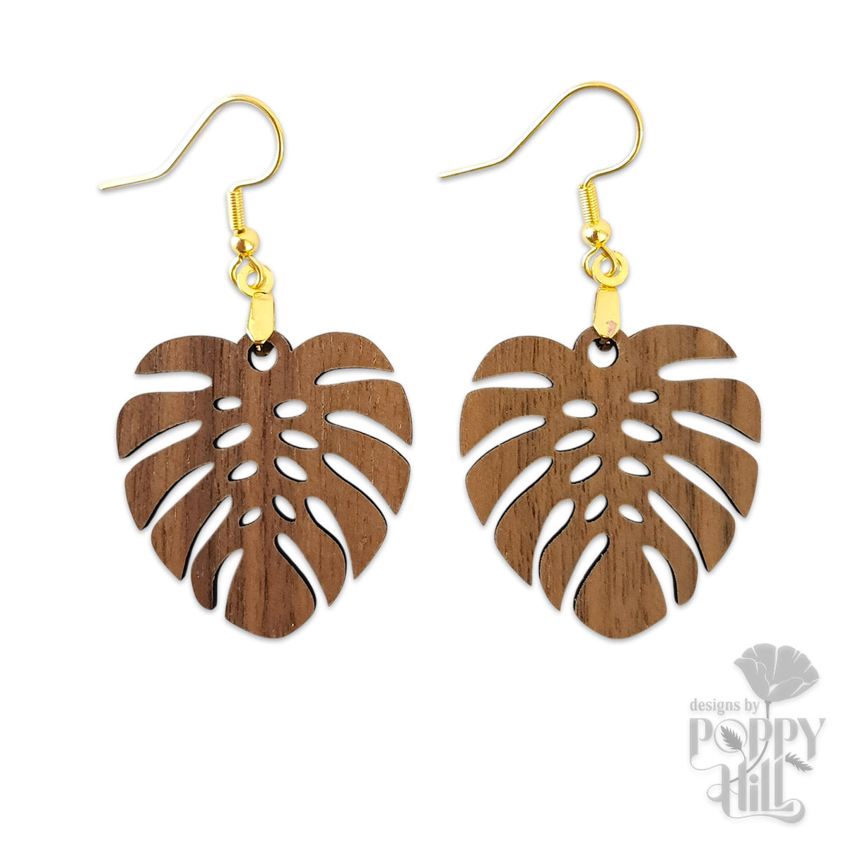 Monstera Leaf Earrings