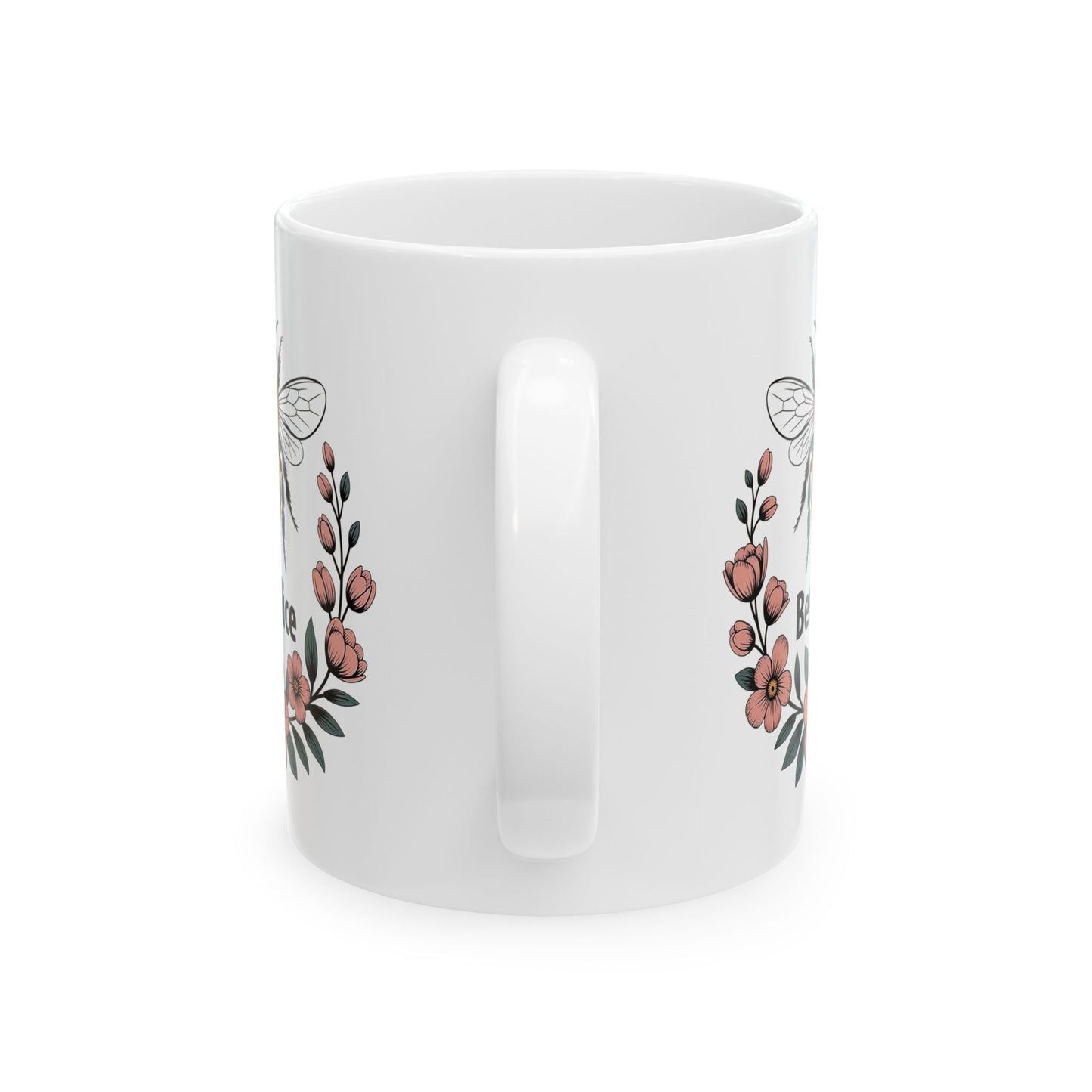 Botanical Design featuring a Bee and Inspirational Message