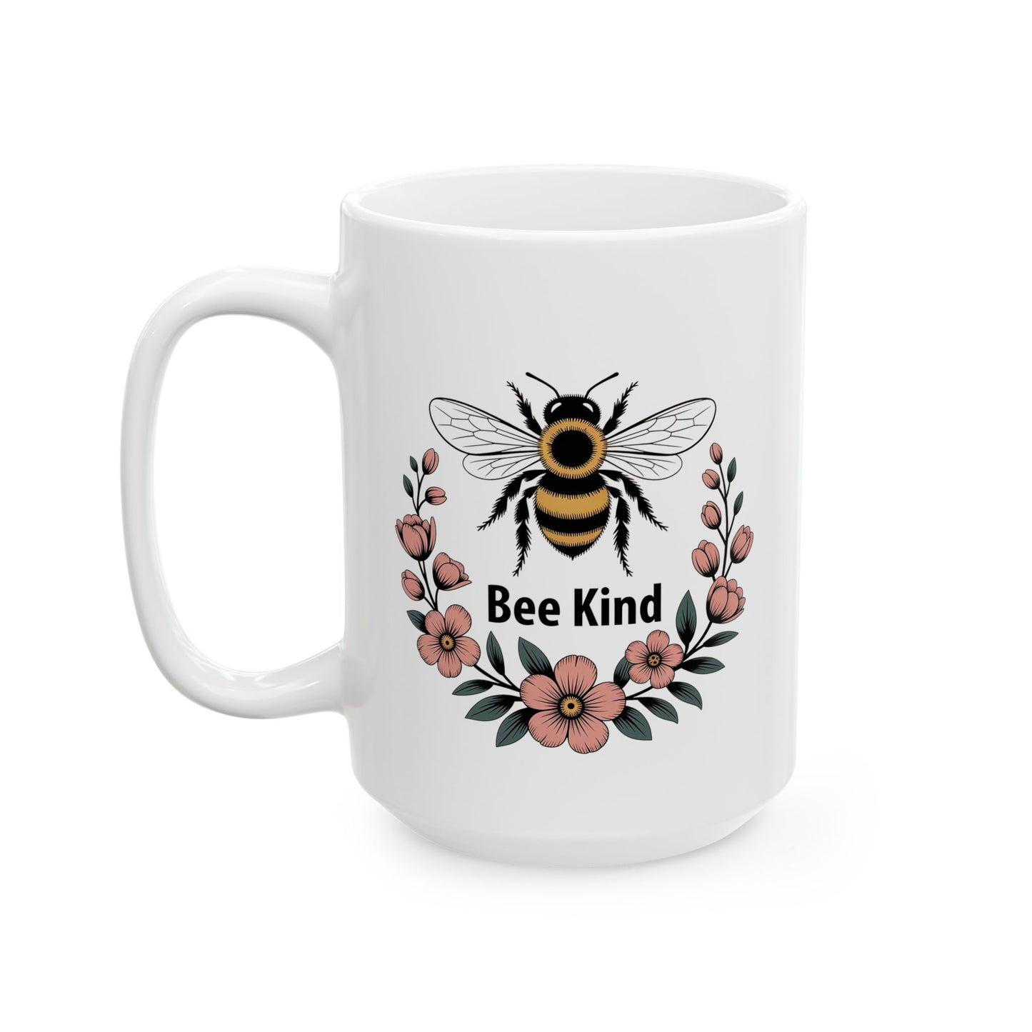 Botanical Design featuring a Bee and Inspirational Message