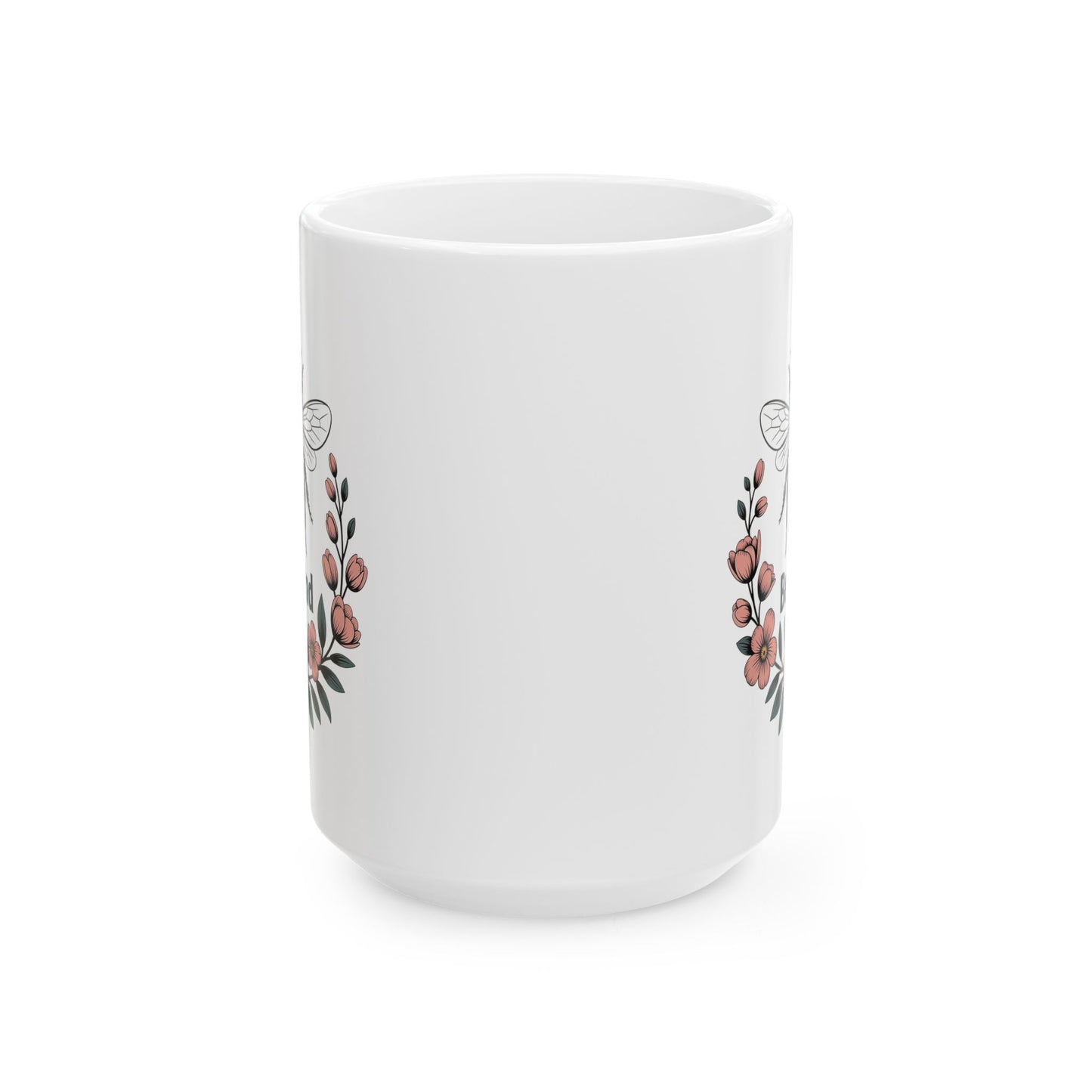 Botanical Design featuring a Bee and Inspirational Message