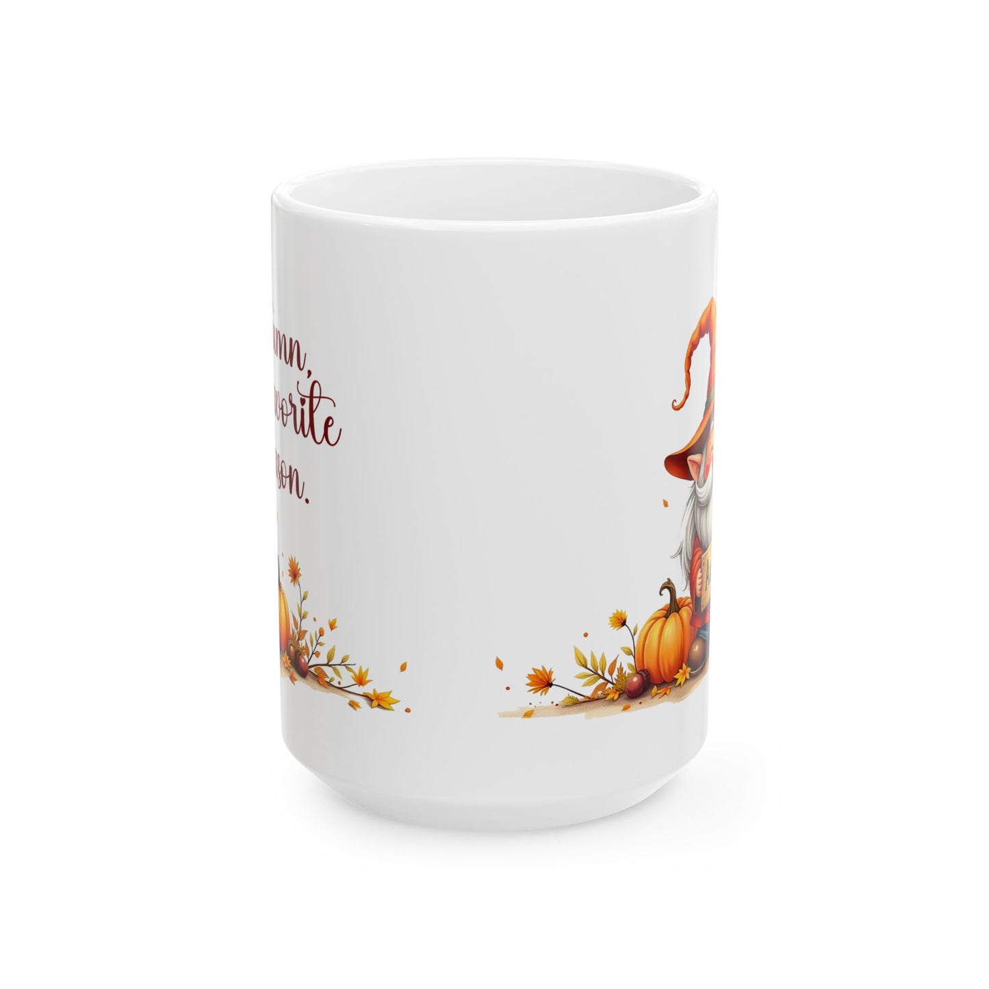 Autumn Gnome Ceramic Mug