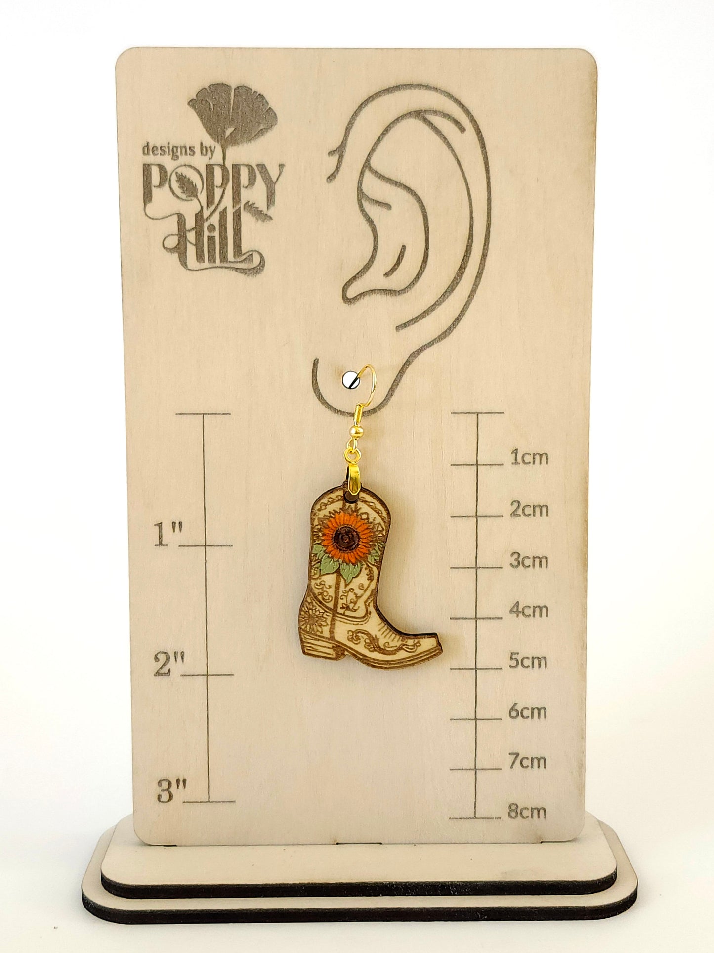 Cowgirl Boot with Sunflower Accent