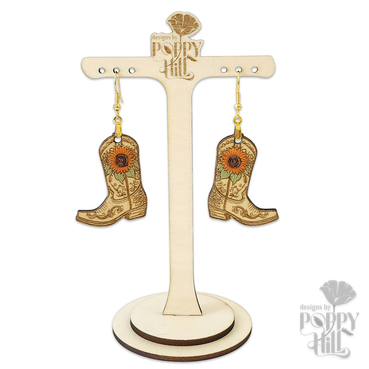 Cowgirl Boot with Sunflower Accent