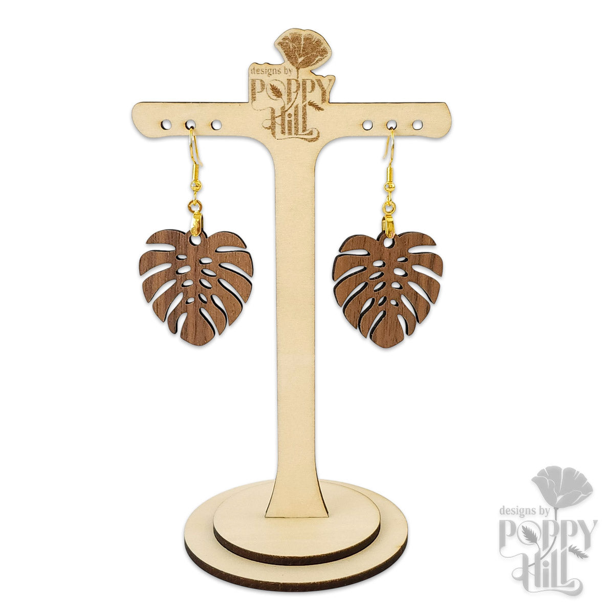 Monstera Leaf Earrings