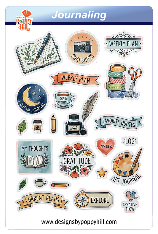 Sticker Sheet - Journaling