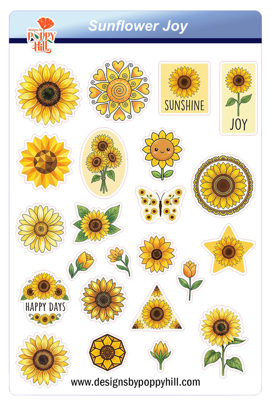Sticker Sheet - Sunflower Joy