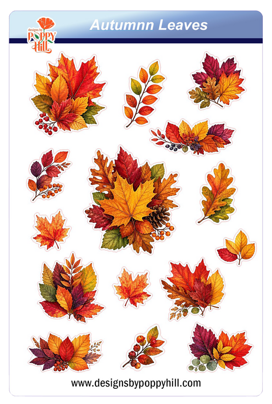 Sticker Sheet - Autumn Leaves