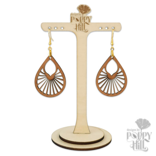 Sunburst Teardrop Earrings