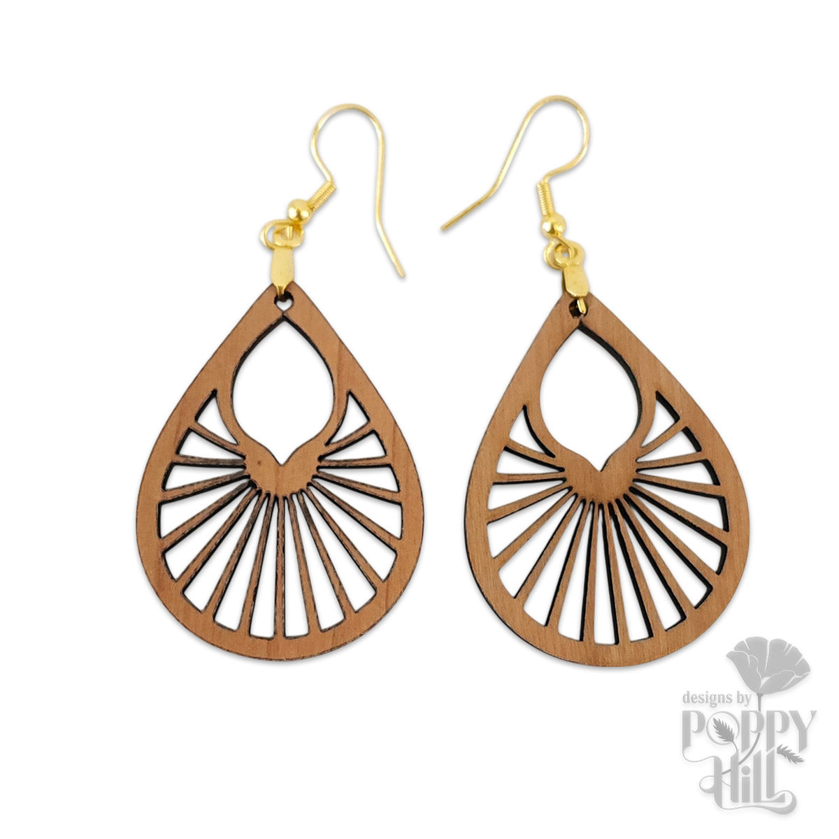 Sunburst Teardrop Earrings